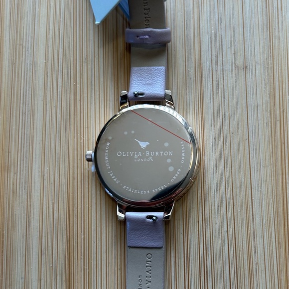 Olivia Burton Watch With 34mm Floral Face & Pink Band